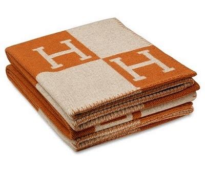 hermes plaid blanket.